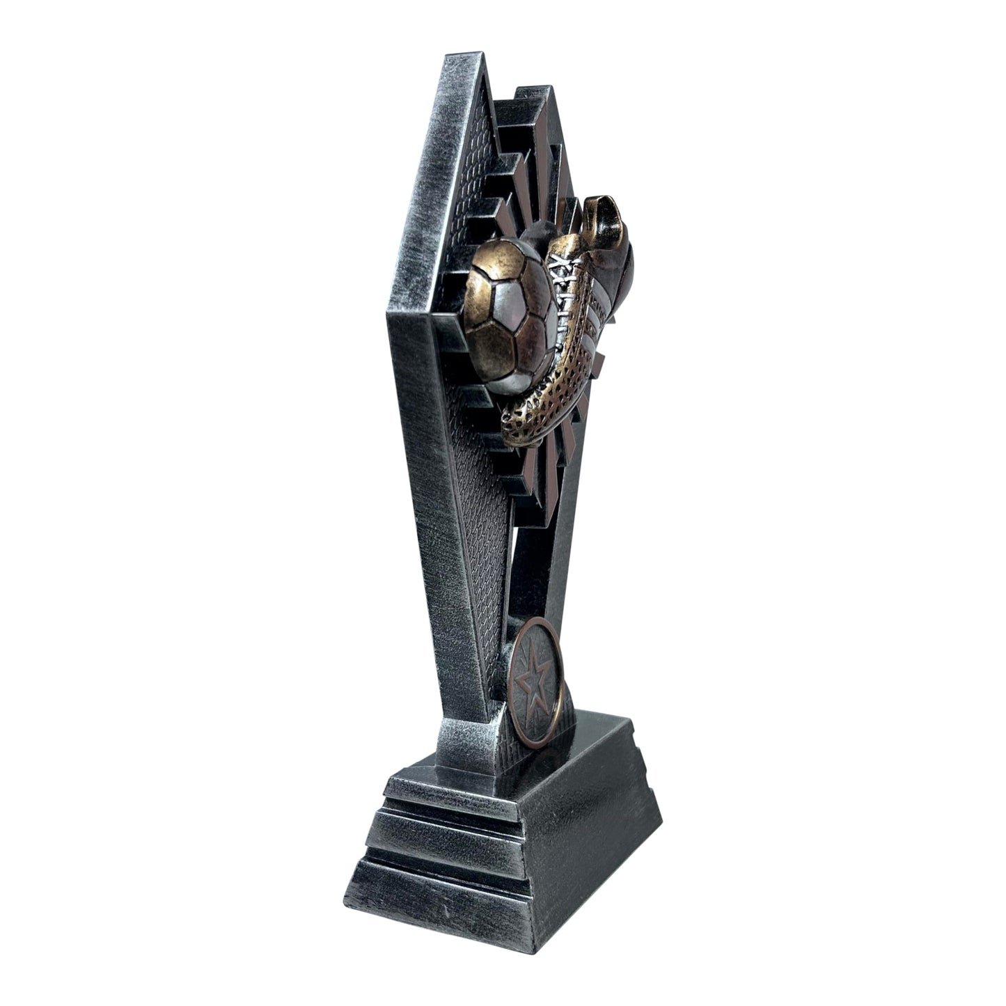 Express Medals 1 Pack of 7 Inch Tall Sun Ray Soccer Trophy Awards Boys Girls Mens Women Youth Team Trophies Award Tournament Champion Winner Event Prize Gift SR113