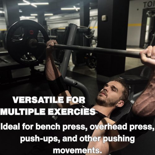 FLEXI MUSCLES Elbow Wraps for Weightlifting (1 Pair) Adjustable Elbow Compression Straps & Joint Support Brace - Ideal for Bench Press, Powerlifting, and Gym Workouts.