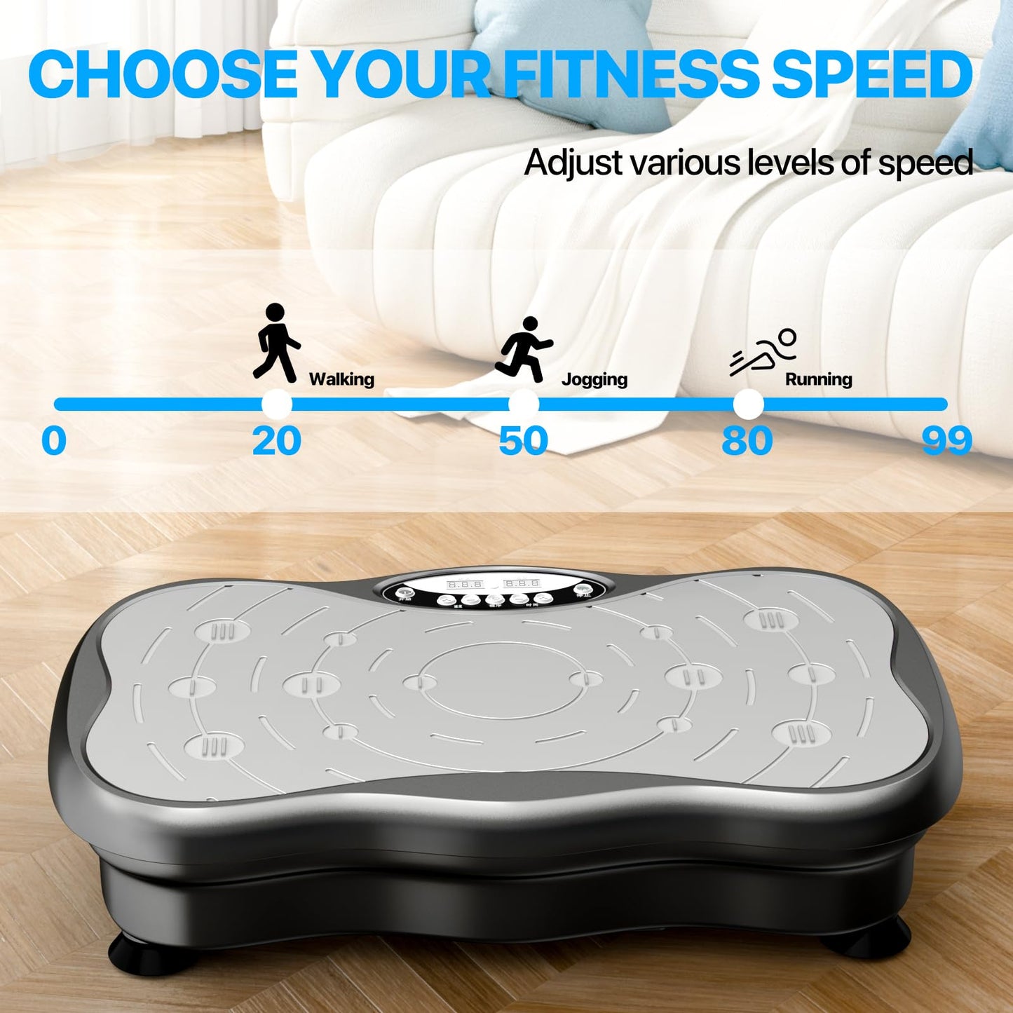 Vibration Plate , Vibrate Fitness Platform for Weight Loss ,Whole Body Workout Equipment for Lymphatic Drainage ,Weight Loss ,Fat Burner for Women Men