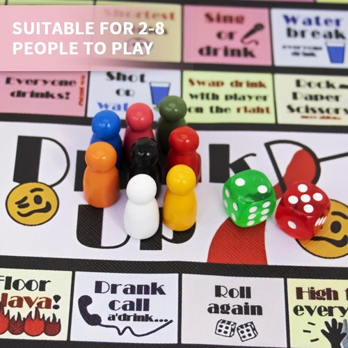 RE:BLEU Drinking Games for Adults, Fun Drinking Board Game for Game Night, Bachelorette Party Games, Girls Night Games, Interactive Drunk Games for Adults Party, 2-8 Players