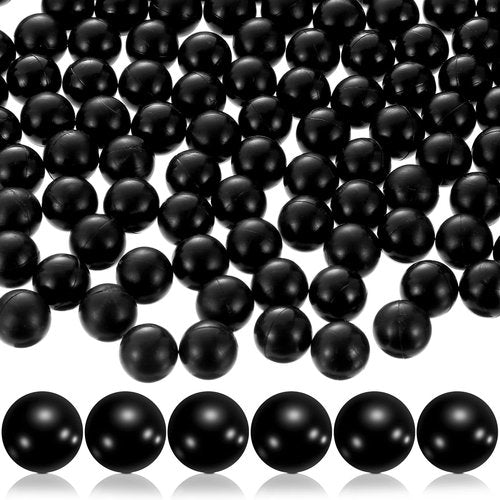 Civaner 150 Rounds 68 Cal Paintballs Solid Balls Reusable 68 Breaker Balls Hard Nylon Paintball Projectiles for Shooting Training Practice and Self Defense(Black)