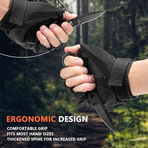 Camping Knife Fixed Blade Knife with Sheath 440C Razor Sharp Blade for Daily Life Camping Survival Hunting Collection Outdoor Work