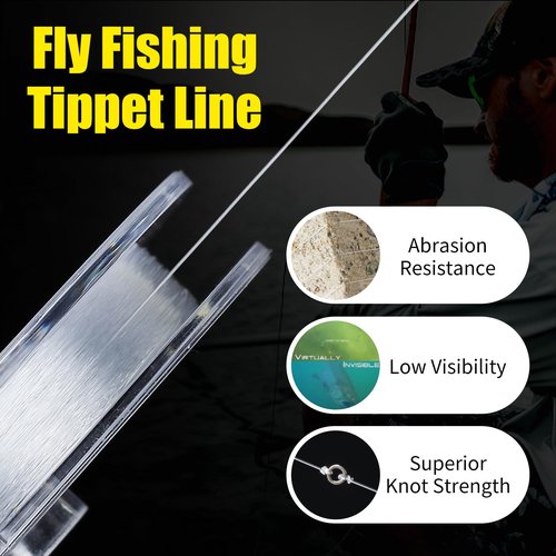 Maxcatch Fly Fishing Line Combo Kit, Weight Forward Floating Line with Two Welded Loops, Backing Line, Tapered Leader and Tippet (Fluo Yellow, WF6F-100FT)