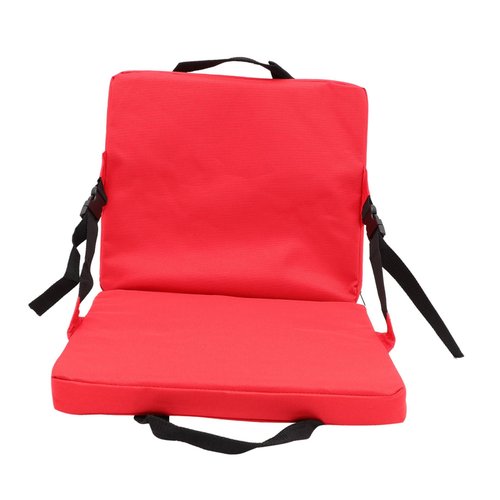 Totority Portable Cushion Back Support Stadium Seat Lightweight Comfortable Outdoor Chair Pad for Sports Camping and Picnics