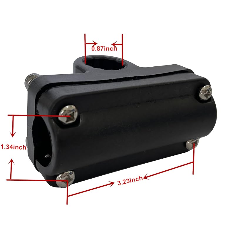 HiUmi 4-Pack Adjustable Rotatable Fishing Rod Mount Rack Holder for Boat Kayak Canoe RH50-4Pack