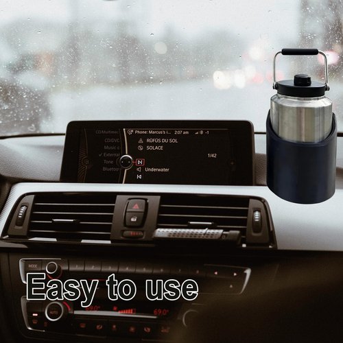 Magnetic Bottle Holder, Big Magnetic Bottle Mounts for 46, 50, 64 Oz, Heavy Duty Magnetic Drink Holder, Portable Magnetic Drink Holder for Tractor Fridge Yacht RV Forklifts Bus Lawnmower Truck (64oz)