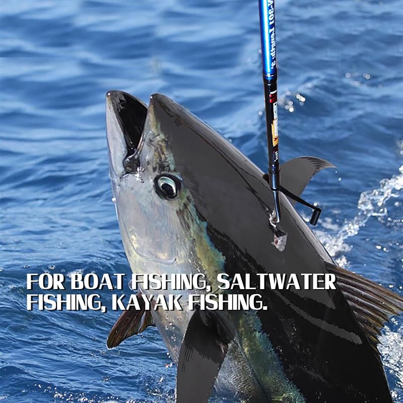 Fiblink 5' Fiberglass Gaff with Stainless Steel Hook | Non-Slip Grip, Saltwater Offshore