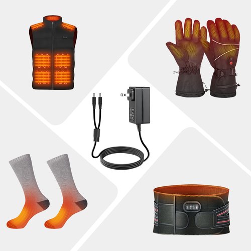 8.4V Power Supply Charger for Heated Gloves - Compatible with Savior Snow Deer Sun Will Heated Gloves, Heated Socks,Heated Vest Battery Power Cord