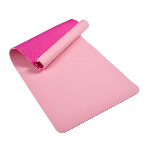 Furrnook Non-Slip TPE Yoga Mat for Women & Men, 72"x24" Extra-Long Pilates Mats for Hot Yoga, HIIT, Floor Workouts, Lightweight Eco-Friendly Fitness Mat with Dual Grip (Pink)