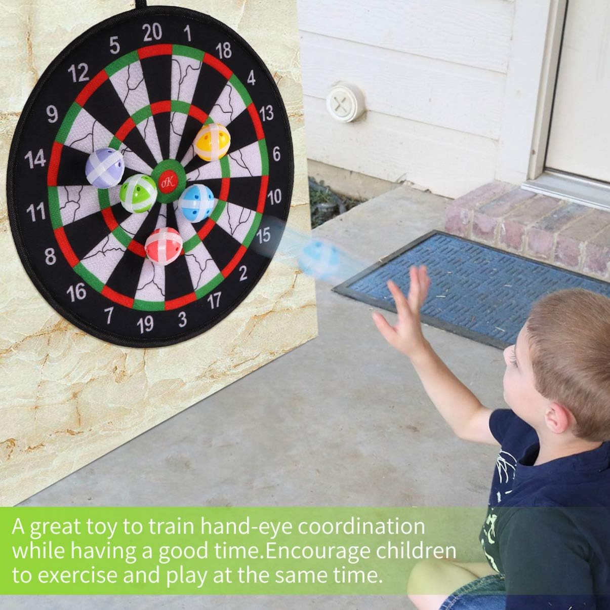 1set Delicate Round Cloth Dart Board Toy Kit Parent-boy Girl Interactive Sticky Soft for Indoor Fun Lightweight and Portable for Boys and Girls and Adults