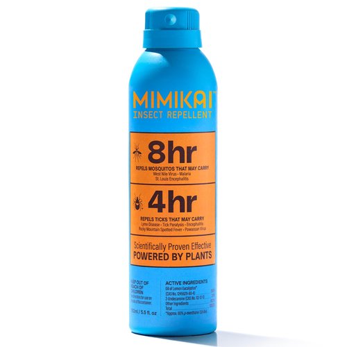 Mimikai Mosquito and Tick Repellent Spray, DEET-Free for Skin and Outdoor Use, Non-Toxic, Plant-Powered Skincare, 5.5oz