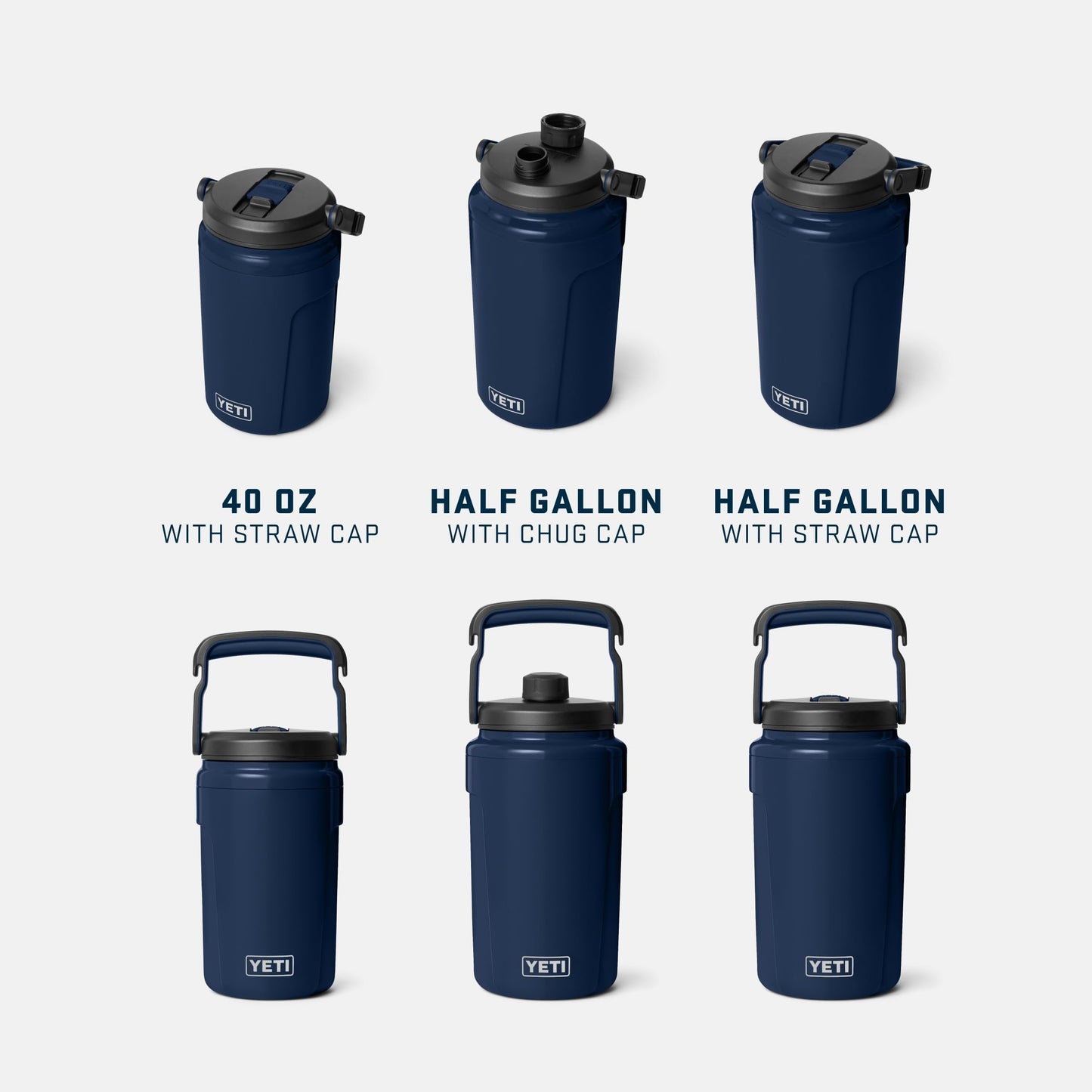 YETI Silo Half Gallon Insulated Straw Cap Water Jug – Leakproof, Lightweight Sports Bottle with Fence Hook Handle – Keeps Drinks Ice-Cold – Ideal for Gym, Sports & Tournaments, Black