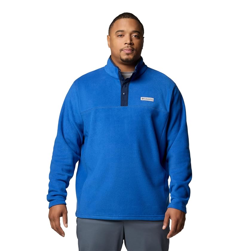 Columbia Steens Mountain Half Snap Fleece Jacket - Mountain Blue / Collegiate Navy, Large