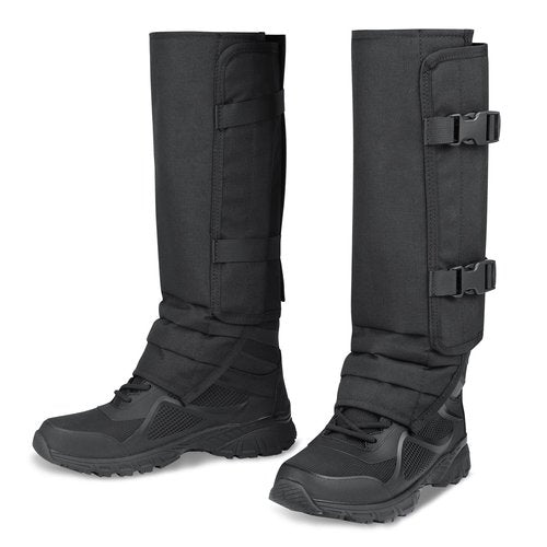 NatureBlend Leg Gaiters Hunting Gaiters, Adjustable Snow Boot Gaiters, Waterproof Snake Gaiters for Hiking Walking Skiing (Black)