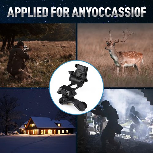 CANIS SPORT INC New Aluminum L4 G24 Mount and NVG J-ARM Adapter Fit for Helmet Adapter for Night Vision PVS-14 for Hunting (UK Standard Screw)