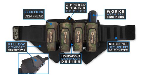 VIRTUE Elite Paintball Harnesses (4+7 Reality Brush Camo)