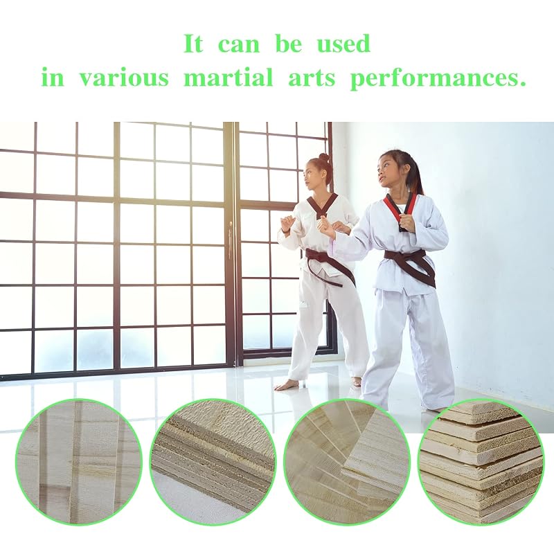 6mm 12-Pack Taekwondo Karate Breaking Boards for Martial Arts Training