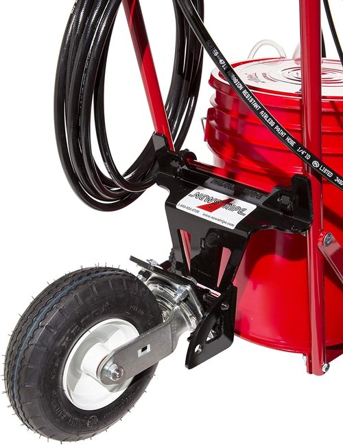 Rear Flip Down Swivel Caster (Part # 10001231) | Quickly Attaches to All 4250, 4400, 4600, EcoLiner & RollMaster 5000 Machines | Easy to Use | Made in USA