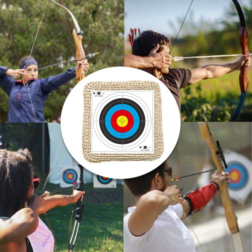 Targets Paper for Archery,20pcs Bow Arrow Targets for Hunting & Archery Targets,Target Practice Accessories(Standard Archerys,10 Rings,17.7x17.7in)