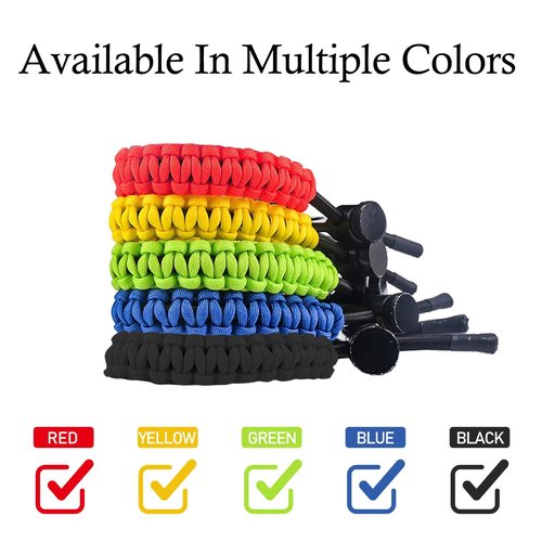 Archery Bow Wrist Sling, 550 Paracord Strap for Compound Bow & Recurve (Blue)