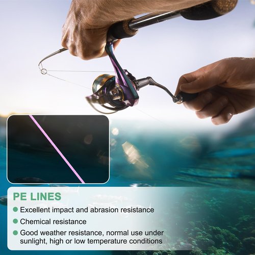 M METERXITY Braided Fishing Line, 164 Yards 0.23mm Dia Abrasion Resistant Colored Fishing Line for Saltwater/Freshwater/Ice Fishing, 8 Strand Super Strong Zero Stretch [Pink]