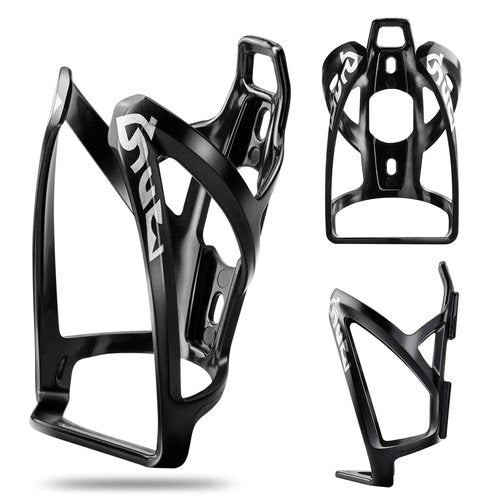 Suruid Bike Water Bottle Cage Ultra-Light Bicycle Bottle Holder Universal Bike Cup Holder Rack for Bicycle, Cycling, MTB, Road/Mountain Bikes 2 Pack - Black