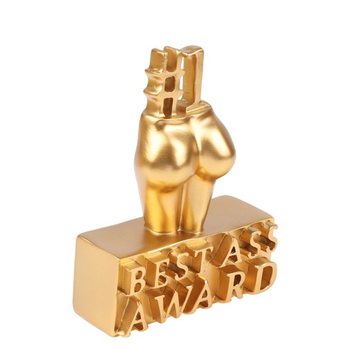 Cowenhey Best Ass Award - Best Boobs Award Female Body Figure Sculpture Trophy, Hilarious Resin Body Sculpture Desktop Decor, Novelty Prank Gift for Friends & Coworkers (Best Ass Award)