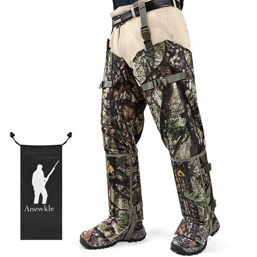 Anewkle Snake Guard Chaps Waterproof Snake Chaps for Hunting Snake Bite Protection Gear Adjustable Size Snake Bite Protective Gaiters Anti-Snake Gaiters for Legs