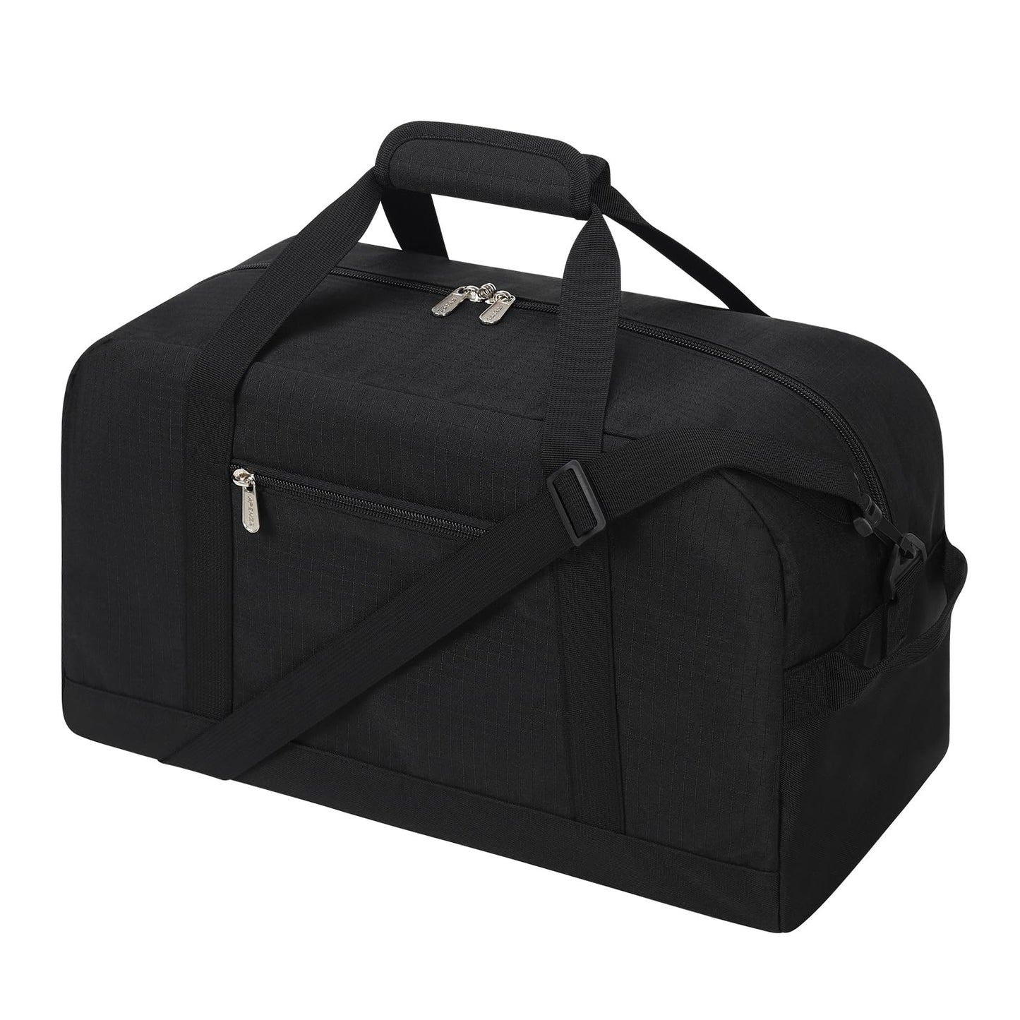 Apenze Small Gym Bag 18 inch Carry On Duffel Bag for Weekender Travel - Black