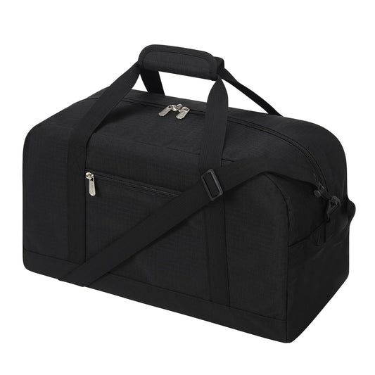 Apenze Small Gym Bag 18 inch Carry On Duffel Bag for Weekender Travel - Black