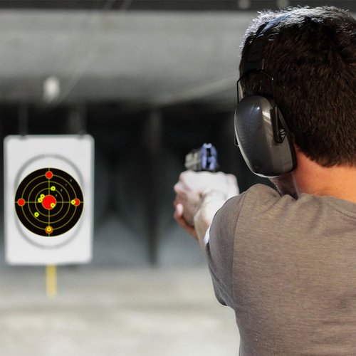 LikeLety 25 Pack 12x12 Inch Splatter Adhesive Targets Stickers for Outdoor Indoor Shooting Practice