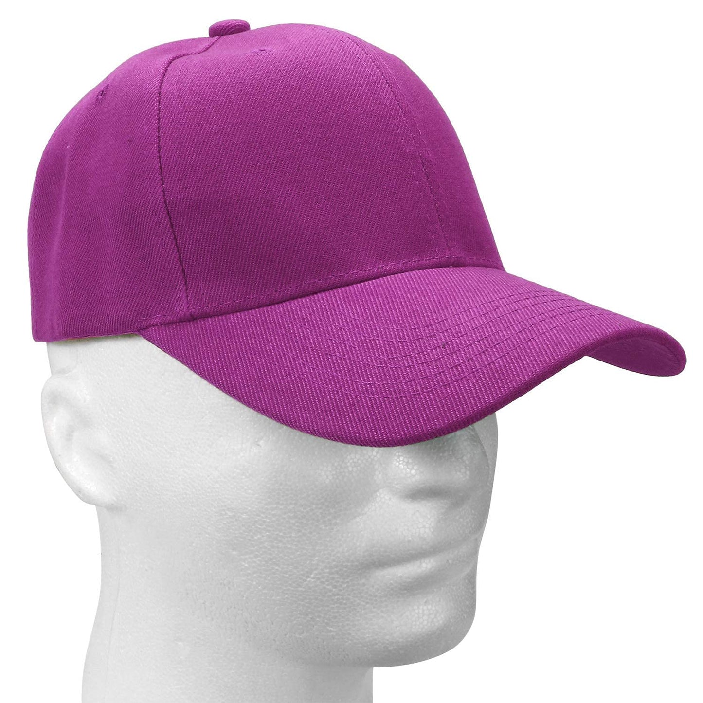 Falari Baseball Cap Adjustable Size for Running Workouts and Outdoor Activities All Seasons (1pc Fuchsia)