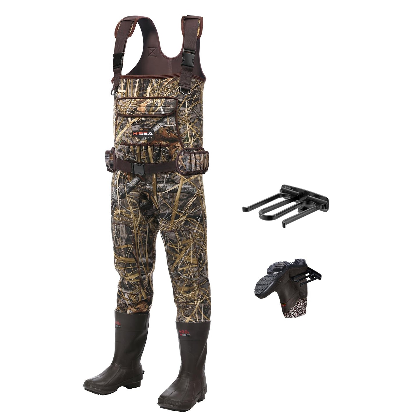 HISEA Hunting Waders for Men 600G Insulated Neoprene Chest Wader Waterproof