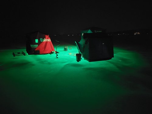 Green Blob Outdoors Underwater Fishing Lights, American Made, Docks and Boats, Brightest Fish Attractor for Snook, Bass, Crappie, Striper, Bait, Catfish and More (Green, 110V 15000 30ft)