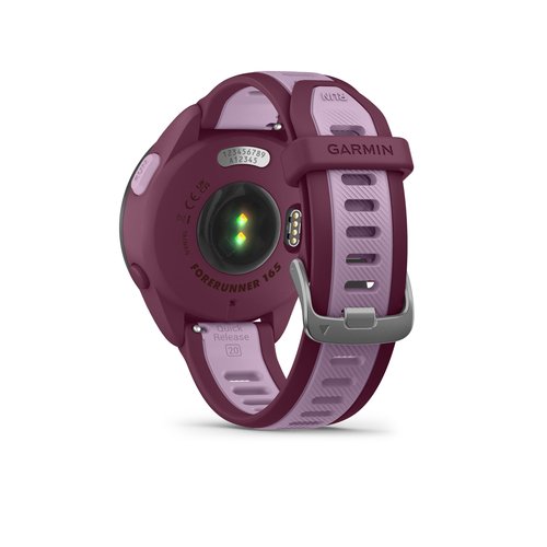 Garmin Forerunner 165 Music GPS Running Smartwatch, Fitness Tracker Smart Watch for Men and Women Bundle with Accessories - Berry/Lilac