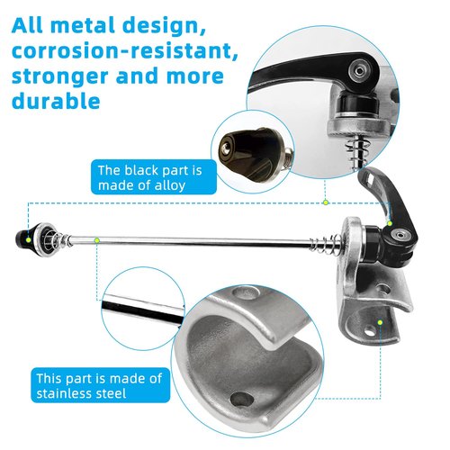 Axle Mount Cup with Quick Release Hook and Loop for Thule Chariot Cross Sports Courier Coaster Cadence Single Trailer