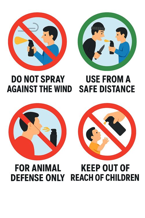 Pepper Spray for Both Women and Men Quick Release Easy Carry and Fast Access, Secure and Easy to Use Safety with Holster