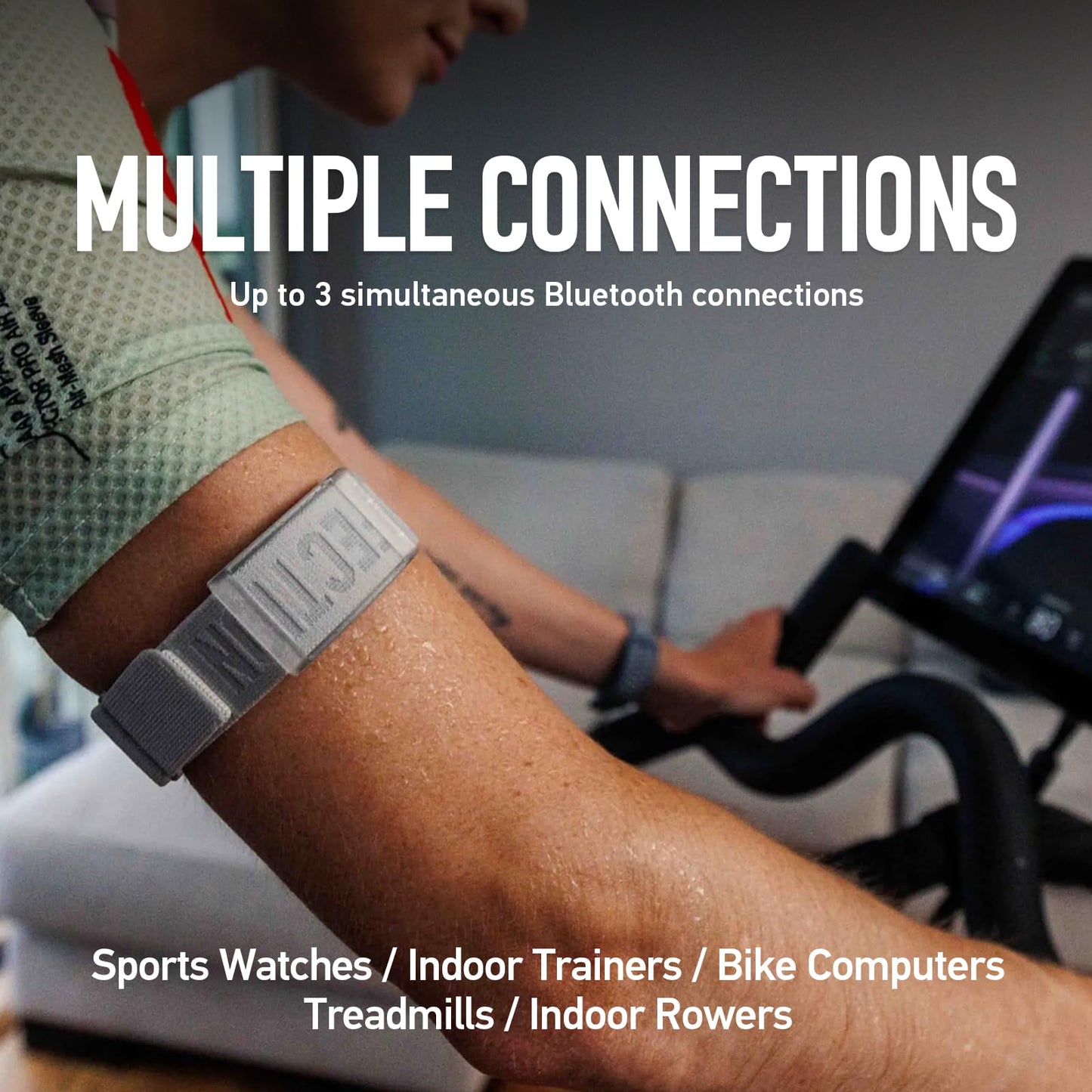 COROS Heart Rate Monitor, Comfort, Easy to wear, Auto-wear Detection, Advanced Sensor, Precise Data, Bluetooth, 38 Hours Battery Life, Connects up to 3 Devices at Once, for Run and Bike-Grey