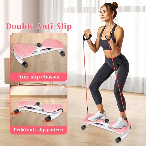 TREEFIA Ab Twister Board, Flexforge Pilates Twister, Waist Twisting Machine - 300 lbs, Pilates Waist Twister for Women Belly Fat Loss, Home Gym Equipment for Women/Men