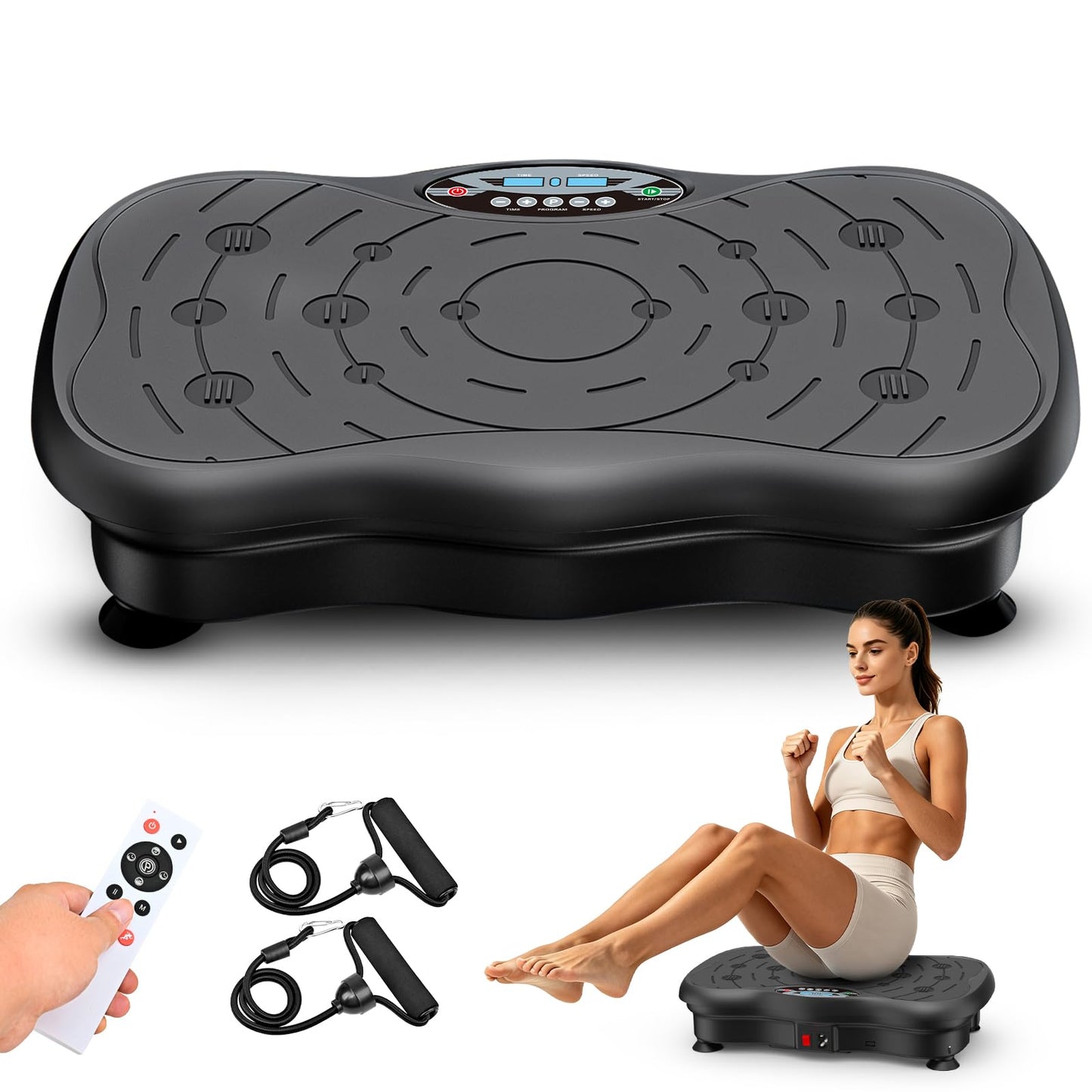 Vibration Plate , Vibrate Fitness Platform for Weight Loss ,Whole Body Workout Equipment for Lymphatic Drainage ,Weight Loss ,Fat Burner for Women Men
