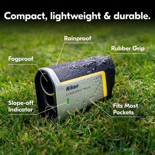 Nikon COOLSHOT 50i GII Golf Rangefinder | Laser rangefinder with Magnet Mount, Slope, OLED Display and 5 Year Warranty | Official Nikon USA Model