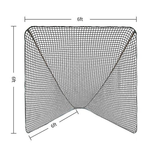 Aoneky Lacrosse Net Replacement 6’ x 6‘ -Lacrosse Goal Netting Replacement