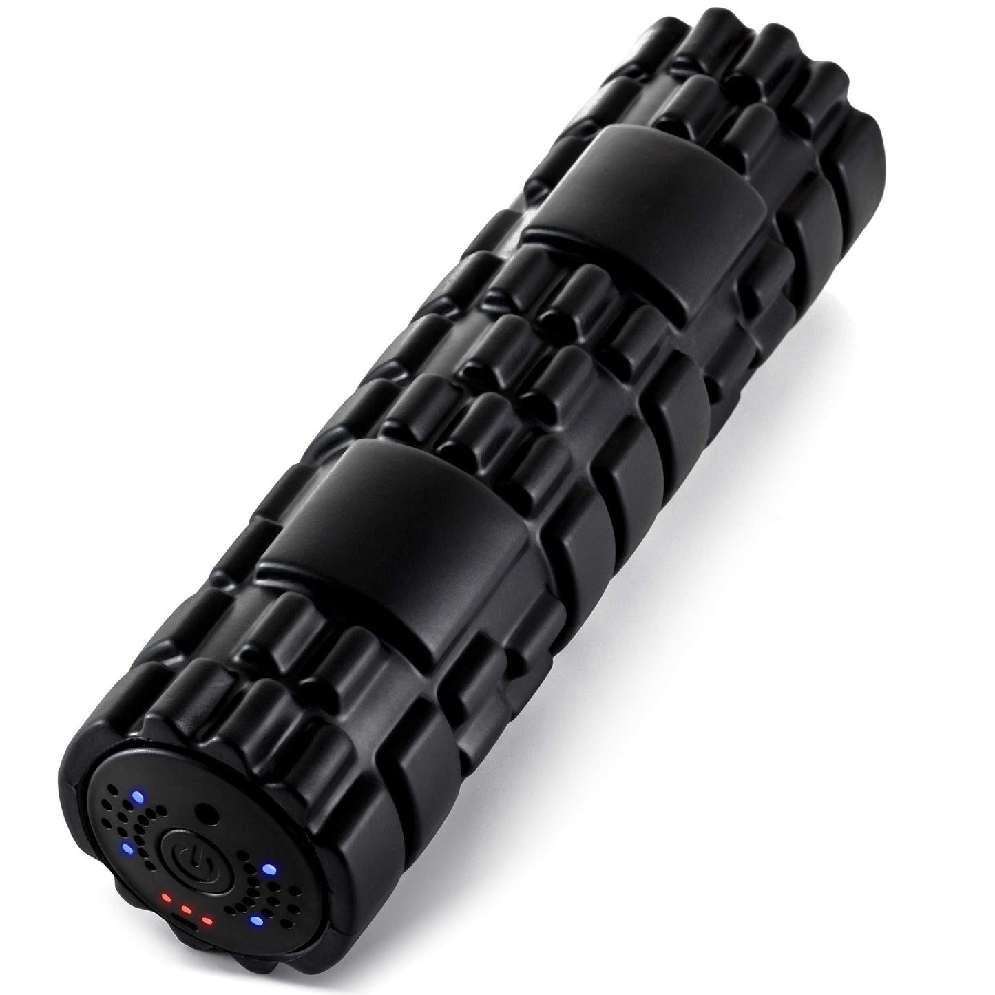 Vibrating Foam Roller - 4 Vibration Levels - Rechargeable - Trigger Point Therapy, Deep Tissue Massage, Muscle Recovery, Back Roller and Muscle Massager - Large, Black