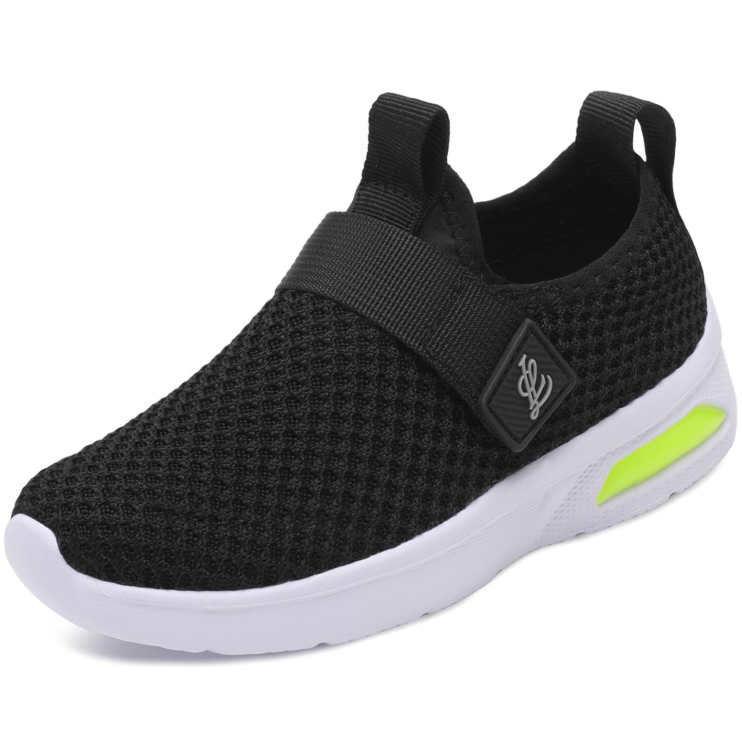 LeIsfIt Kids Shoes Boys Girls Sneakers Unisex Kids Lightweight Slip on Tennis Shoes Athletic Running Sneakers Black 11 Little Kid
