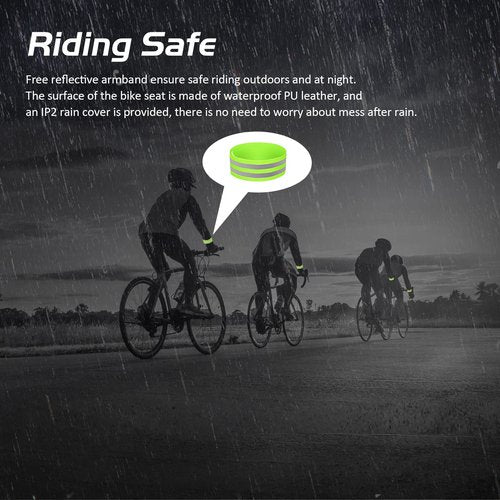 Twomaples Bicycle Seat, Bike Seat for Women Men Extra Comfort Wide, Oversized Comfortable Seats Saddle for Peloton Bike, Fit for Exercise Bike, Electric Bike, Mountain Bike