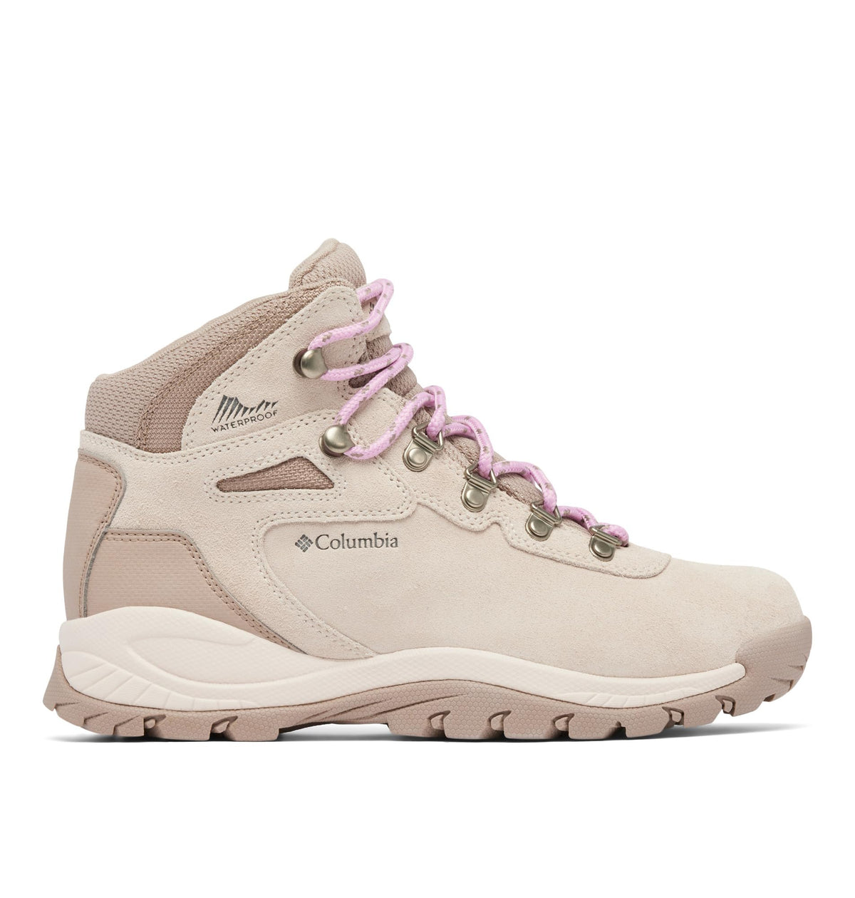 Columbia Womens Newton Ridge Plus Waterproof Amped, Dark Stone/Cosmos, 10 Wide