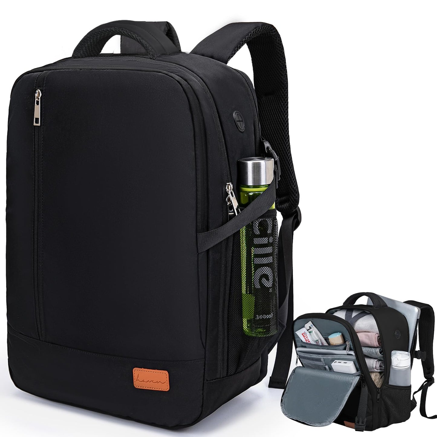 Lossga Travel Backpack, Personal Item Bag 18x14x8 Inches, Frontier Airlines Travel Bag, Weekender Bags for Women and Men, Water Resistant Lightweight Carry on Flight Approved for Traveling Business