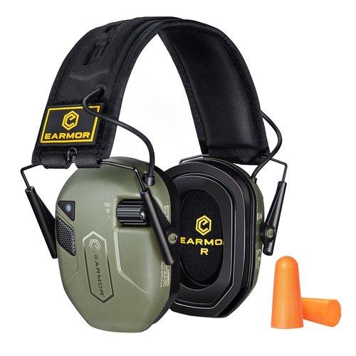 EARMOR Electronic Shooting Ear Protection Earmuffs, Bluetooth 5.4 Hearing Protection Ear Muffs with Gel Ear Pads, 29dB SNR Noise Reduction & 4X Sound Amplication Ear Protection for Gun Range