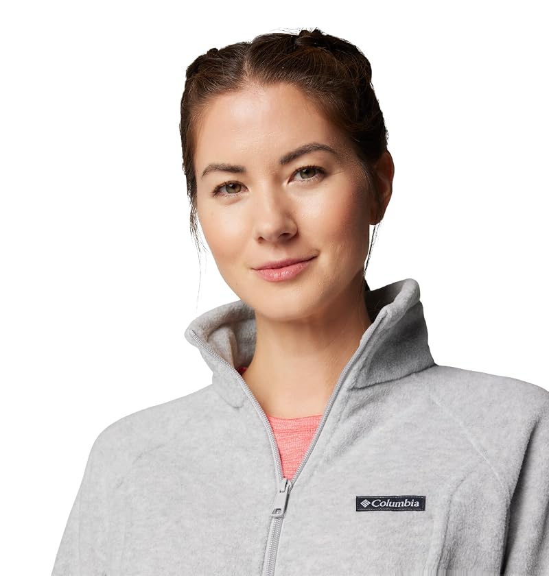 Columbia Benton Springs Full Zip Fleece Jacket for Women - Cirrus Grey Heather, Medium