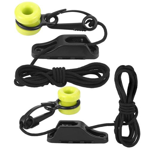 WinnerWhy 2 Pcs #3025 Downrigger Weight Retriever Fairlead Cleat with 78 inches Cord for Trolling and Deep-sea Fishing
